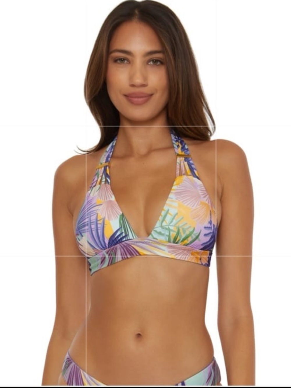 NWT BECCA Women's Under The Sea Halter Bikini Top